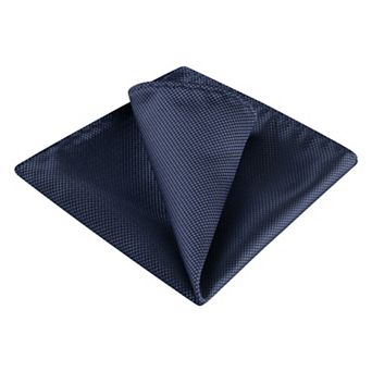 Men's Pocket Squares Solid Color Classic Textured Handkerchiefs for Wedding Business