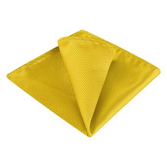 Men's Pocket Squares Solid Color Classic Textured Handkerchiefs for Wedding Business