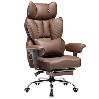 GTPLAYER Fabric Gaming Chair with Footrest, Linkage Armrests, Ergonomic Support