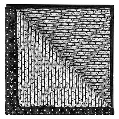 Men's Jacquard Patterned Classic Pocket Squares for Formal Tuxedo