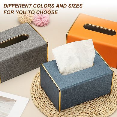 1Pc 8.27 x 5.12 x 3.54 (L*W*H) Tissue Box Cover,Tissue Box Holder with Magnetic Closure