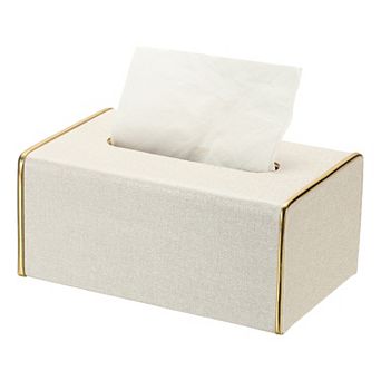 1 pc 8.27 x 5.12 x 3.54 (L*W*H) Tissue Box Cover,Tissue Box Holder with Magnetic Closure