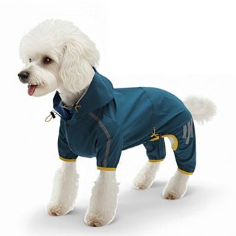 1 pc Dog Raincoat, Waterproof Dog Jacket with Hood