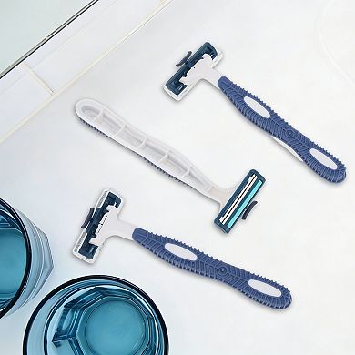 3Pcs Men Durable Razor Blue