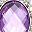 Silver Tone Purple