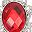 Silver Tone Red