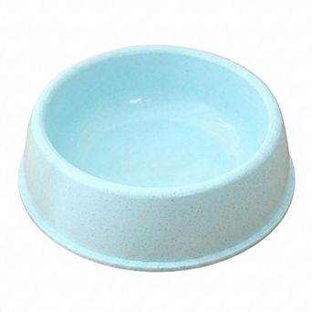 Plastic Pet Food Bowl with Rounded Rim for Cats and Dogs