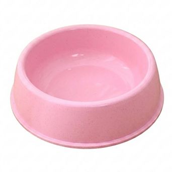 Plastic Pet Food Bowl with Rounded Rim for Cats and Dogs