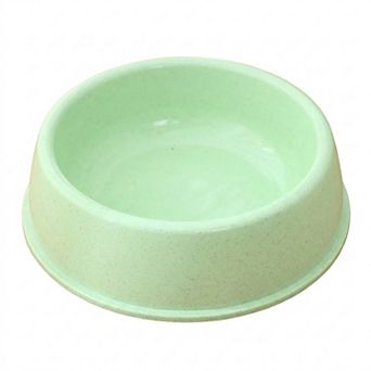 Plastic Pet Food Bowl with Rounded Rim for Cats and Dogs