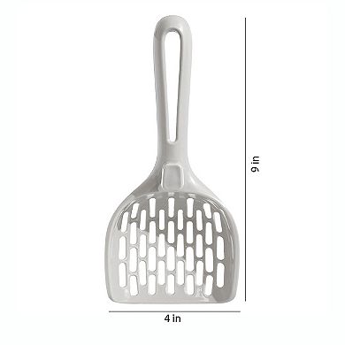 Plastic Cat Litter Scoop with Sifter Slots and Hanging Handle