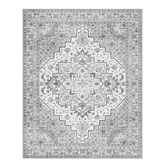 Vintage Floral Area Rugs for Living Room Bedroom, Washable Boho Rug for Dining Room Home Decor