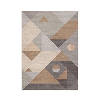 Abstract Area Rug for Living Room, Modern Washable Rug Floors Decor for Bedroom, Geometric Carpet