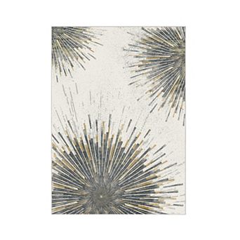 Abstract Area Rug for Living Room, Modern Washable Rug Floors Decor for Bedroom, Geometric Carpet