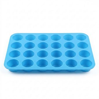 24 cup Mini Muffin Pan - Non-Stick Bite-Sized Cupcake Mold for Baking