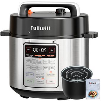 Fullwill 6-qt Electric Pressure Cooker - 12-in-1 Multi-Cooker with Non-Stick Ceramic Pot