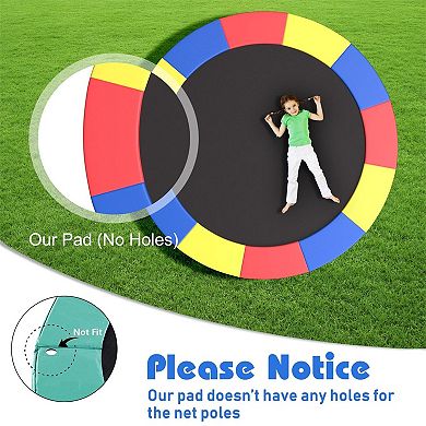 Round Trampoline Safety Pad with Thick Foam and Full Spring Coverage