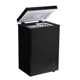 Loheer Chest Freezer - 80L Compact Deep Freezer for Home, Foaming door
