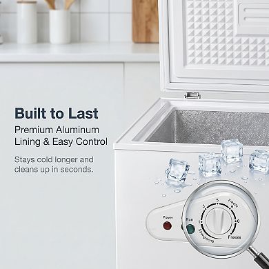 Loheer 100L Freezer With Basket - Compact Deep Freezer for Home