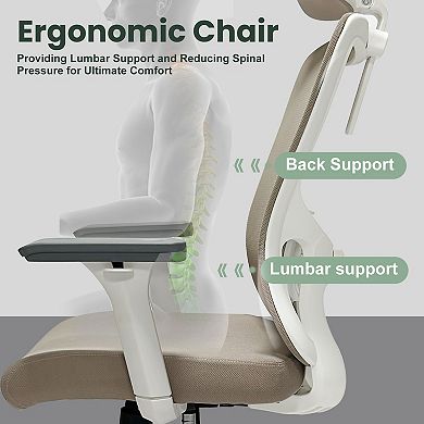 Ergonomic Gaming Chair - 350lbs Heavy Duty Desk Chair with 4D Armrests