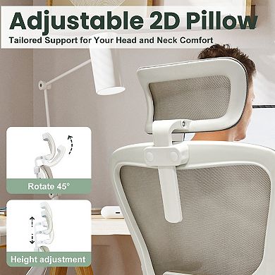 Ergonomic Gaming Chair - 350lbs Heavy Duty Desk Chair with 4D Armrests