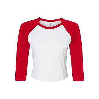 BELLA + CANVAS Women´s Micro Rib 3/4 Raglan Sleeve Baby Tee