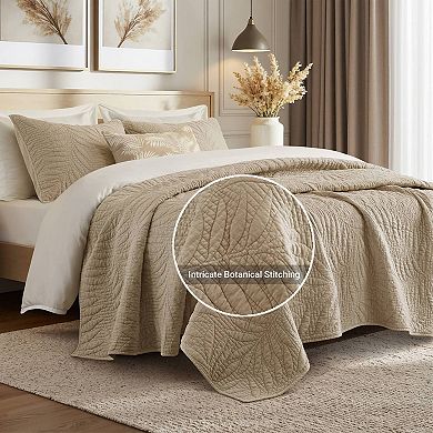 3-Piece King Cotton Quilt Set, Breathable for All Seasons