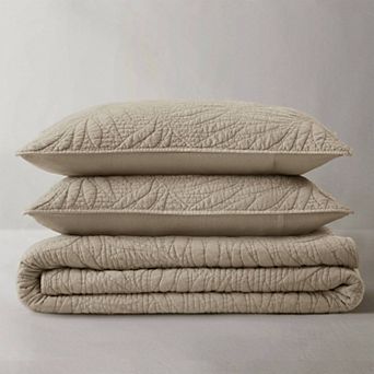 3 pc King Cotton Quilt Set, Breathable for All Seasons