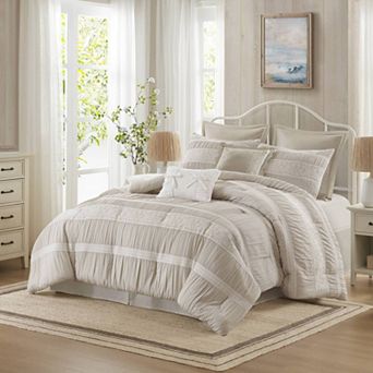 7- Piece Layered Shabby Chic Style King Comforter Set