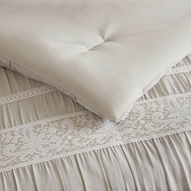 7- Piece Layered Shabby Chic Style Queen Comforter Set