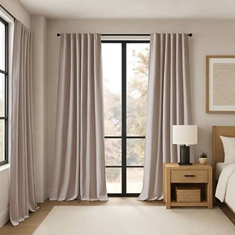 2-Pack 52x95" Sound Blocking Blackout Curtains, Total Blackout, Noise Reducing for Bedroom