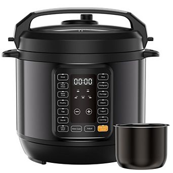 8-qt Electric Pressure Cooker, Multi-Functional High-Pressure, Stainless Steel, Programmable