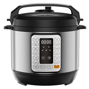 8-qt Electric Pressure Cooker, Multi-Functional High-Pressure, Stainless Steel, Programmable