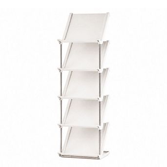 5 tier Vertical Shoe Rack Narrow Stackable Storage Organizer