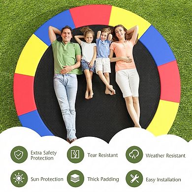 12 Ft Trampoline Safety Pad Waterproof Tear Resistant Spring Cover