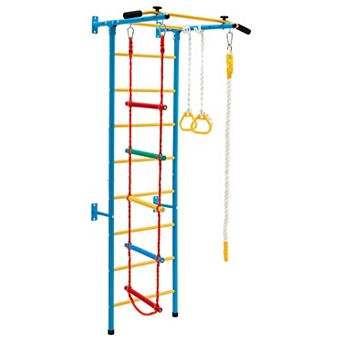 7 in 1 Kids Indoor Gym Playground Swedish Wall Ladder