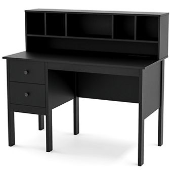 Computer Desk With Drawers and Power Outlets 48 Inch Writing Desk