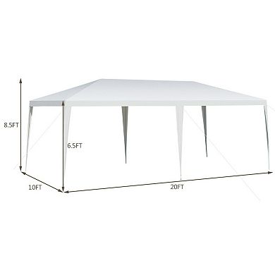 Waterproof Canopy Tent 10 x 20 Ft Party Shelter With Steel Frame