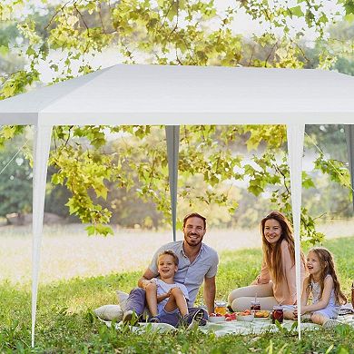 Waterproof Canopy Tent 10 x 20 Ft Party Shelter With Steel Frame