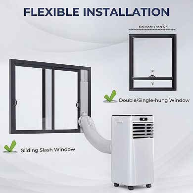 10000 BTU Portable Air Conditioner 4 In 1 Dehumidifier Fan For 350 Sq Ft