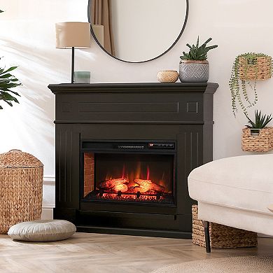 Infrared Electric Fireplace Insert with Remote Control and 3D Flame