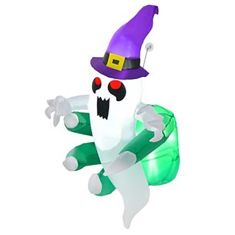 Halloween Inflatable Ghost Window Decoration with LED Lights