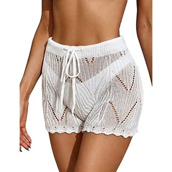 Women's Cover Up Drawstring Waist Swim Bottom Cover Up