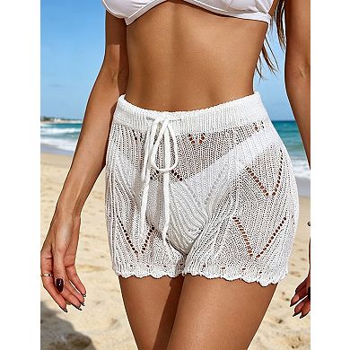 Women's Cover Up Drawstring Waist Swim Bottom Cover Up