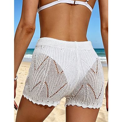 Women's Cover Up Drawstring Waist Swim Bottom Cover Up