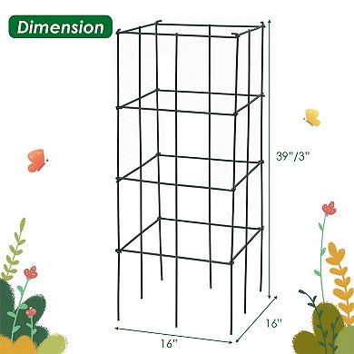 Garden Trellis 4 Pack Tomato Cage Plant Support for Climbing Plants