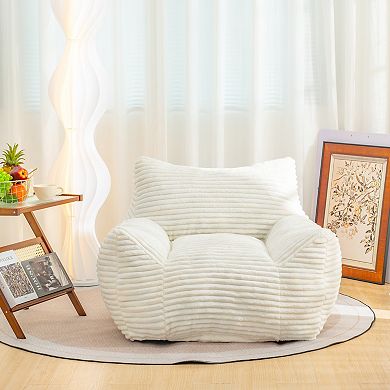 Aoolive Bean Bag Chair for Adults with Armrests - Oversized Comfy Beanbag Lounge Lazy Floor Sofa