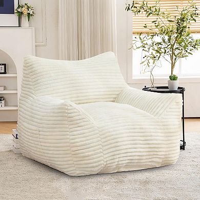 Aoolive Bean Bag Chair for Adults with Armrests - Oversized Comfy Beanbag Lounge Lazy Floor Sofa