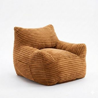 Aoolive Bean Bag Chair for Adults with Armrests - Oversized Comfy Beanbag Lounge Lazy Floor Sofa