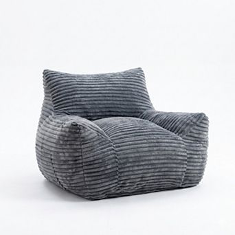 Aoolive Bean Bag Chair for Adults with Armrests - Oversized Comfy Beanbag Lounge Lazy Floor Sofa