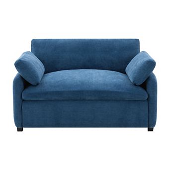 Aoolive Oversized Chenille Single Sofa Chair,Wide and Deep Seat Accent Chair